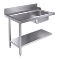 Indløbsbord - bundhylde - venstre - 1200 mm - til 7280.0045 / 7280.0046