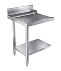 Udløbsbord med bundhylde - venstre - 700 mm - til 7280.0045 / 7280.0046
