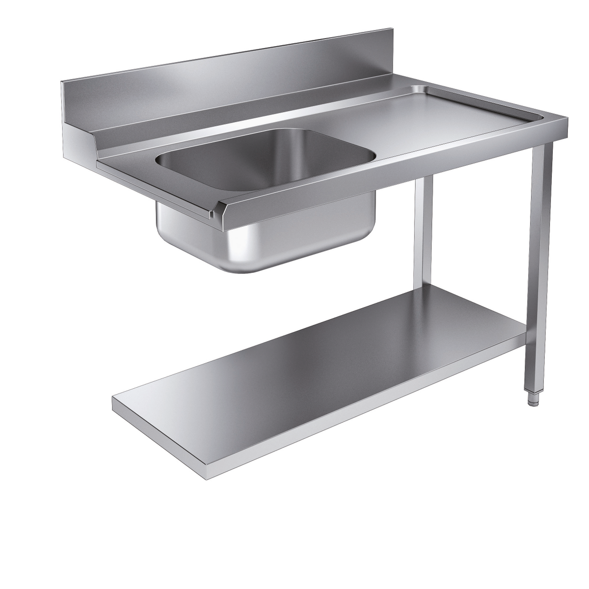 Indløbsbord - bundhylde - højre - 1200 mm - til 7082.0070 / 7082.0075