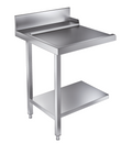 Udløbsbord med bundhylde - venstre - 700 mm - til 7082.0070 / 7082.0075