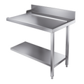Udløbsbord med bundhylde - højre - 1100 mm - til 7082.0070 / 7082.0075