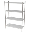 Reol med 4 hylder - 500 x 900 x 1800 mm (flat packed)