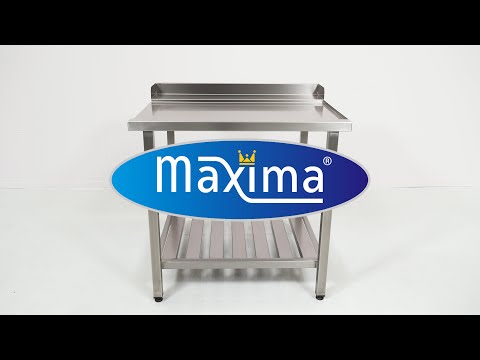 Opvaskemaskine bord - 70 x 75 cm - Højre - med backsplash og opbevaring Hylde