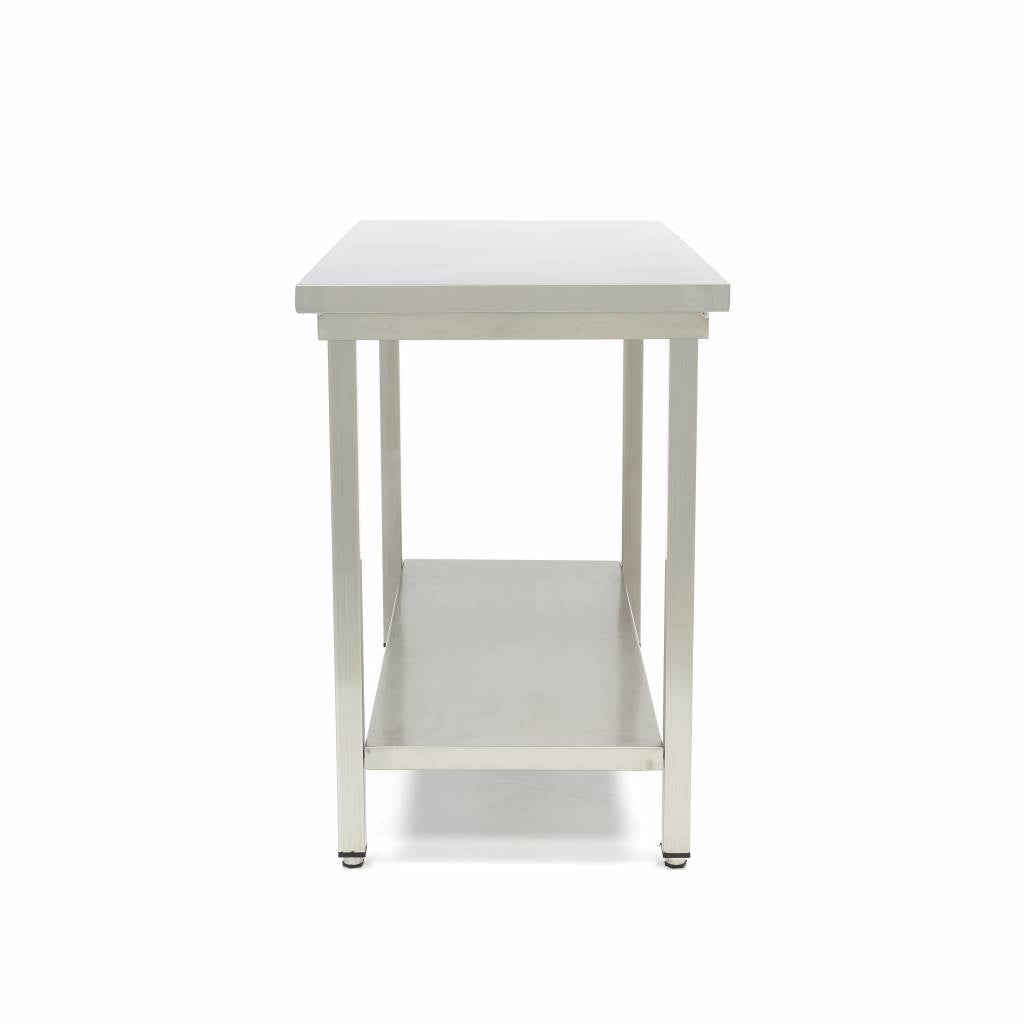 Rustfrit stål bord - 200 x 70 cm - Justerbar højde