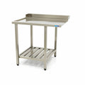 Opvaskemaskine bord - 70 x 75 cm - Venstre - med bagplade og opbevaring Hylde